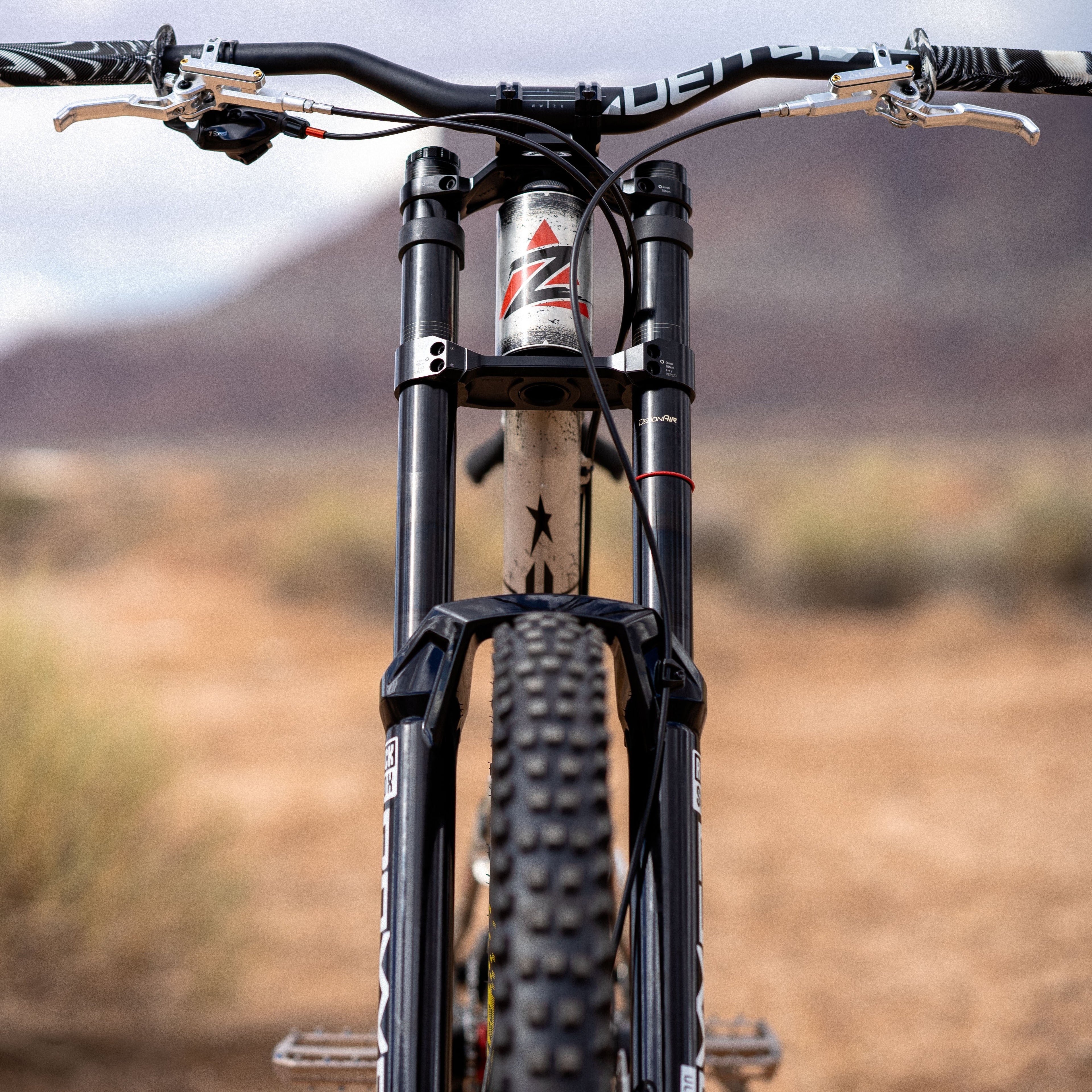 ZADER frame detail — Rampage spec build, photo Rafe Robinson