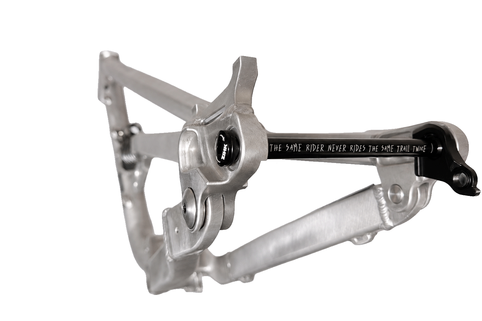 ZADER bottom bracket and main pivot detail